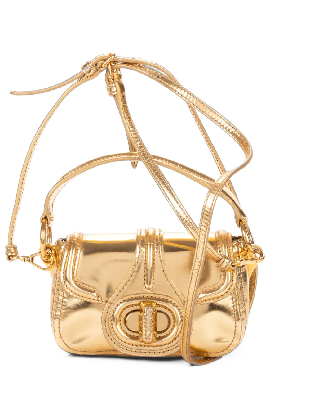 Prada Pre-Owned mini turn-lock crossbody shoulder bag - Gelb