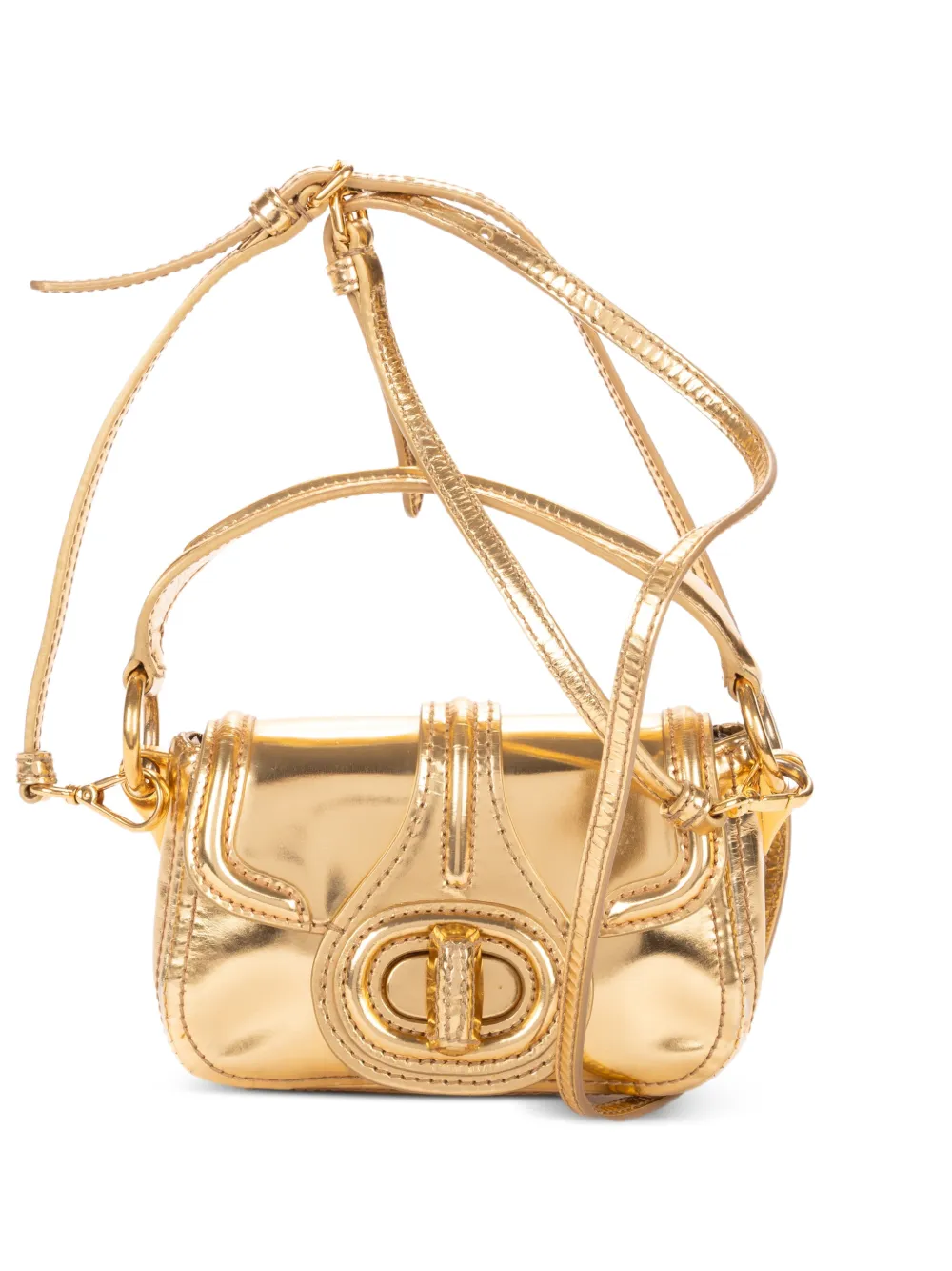 Prada Pre-Owned mini turn-lock crossbody shoulder bag - Giallo