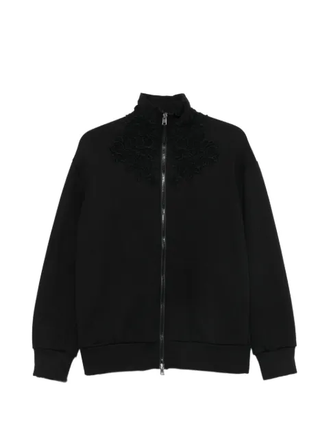 Ermanno Scervino lace-embroidered zip-up jacket