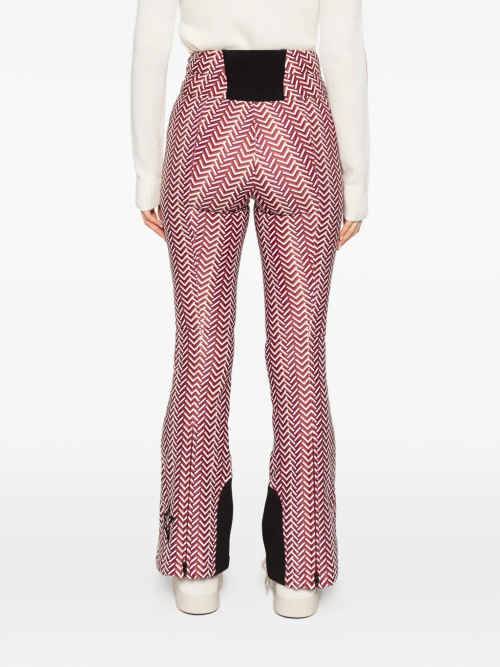 Perfect Moment chevron-print ski pants Rood