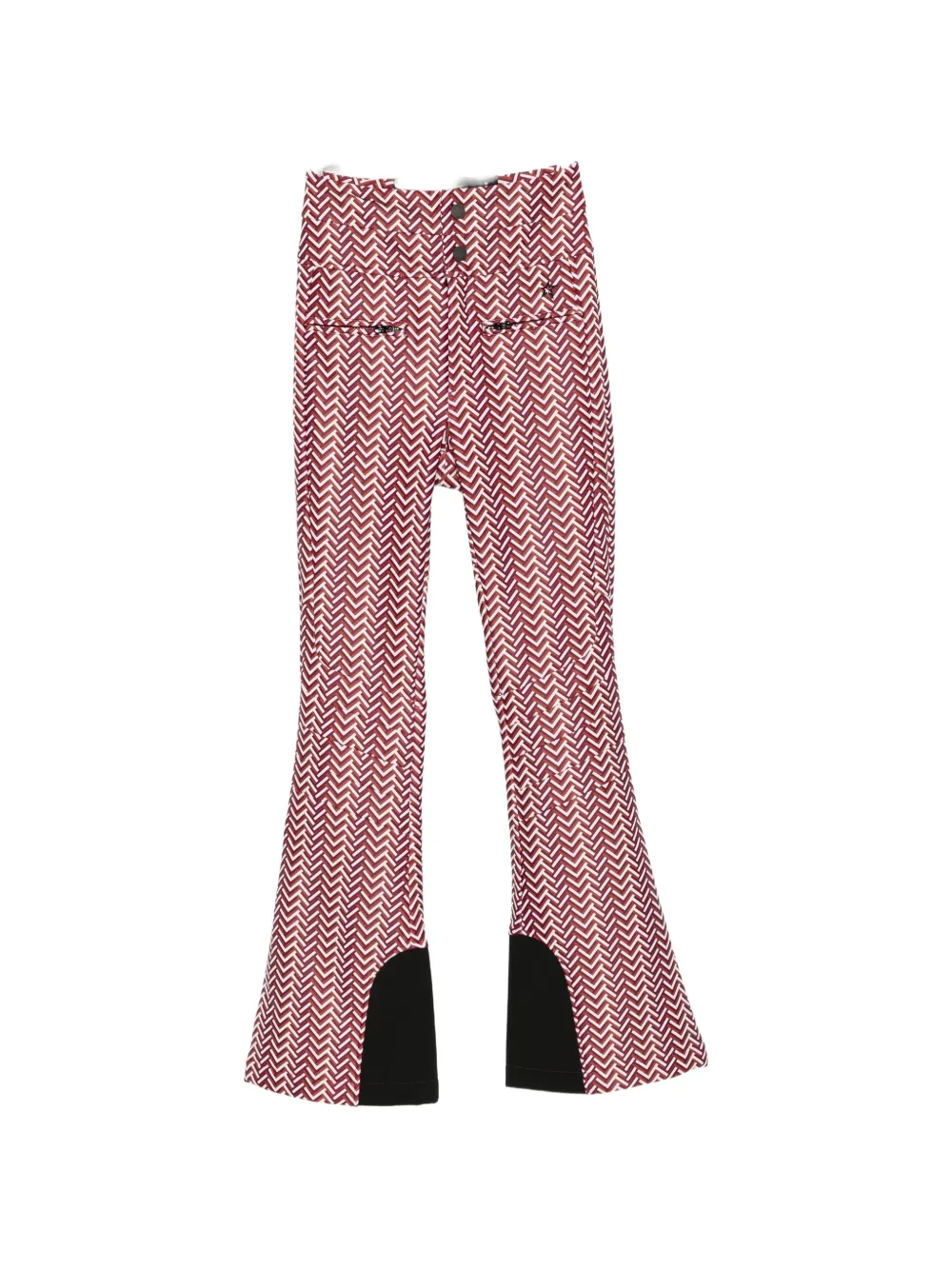 Perfect Moment chevron-print ski pants Rood