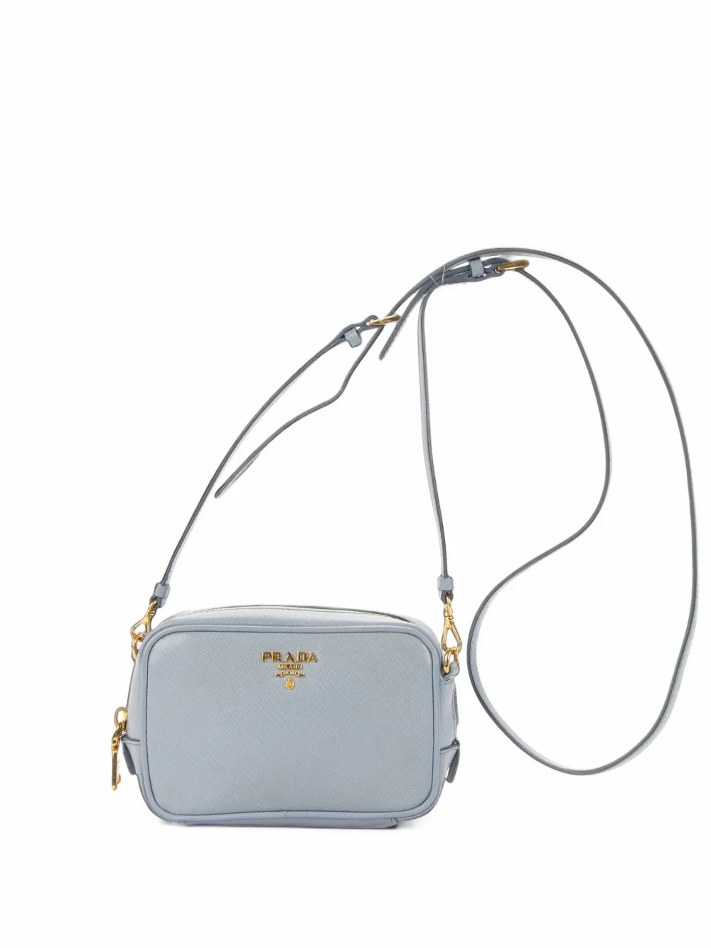 Prada Pre-Owned small Saffiano Lux camera shoulder bag - Blue
