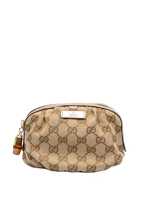 Gucci Pre-Owned 2000-2015 GG Canvas Bamboo pouch