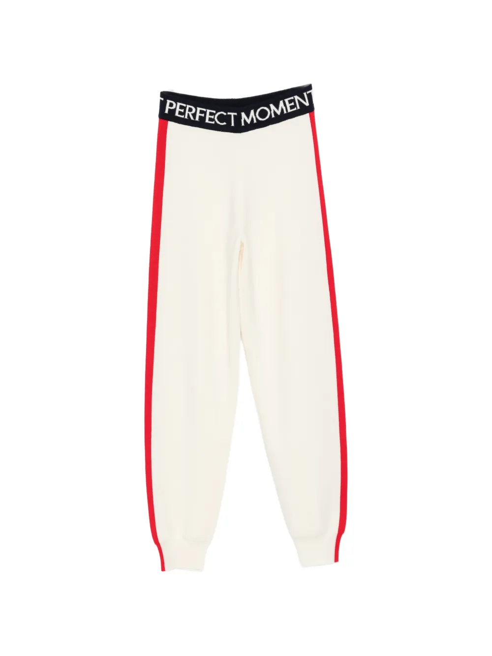 Perfect Moment side-stripe logo-waistband track pants - Nude