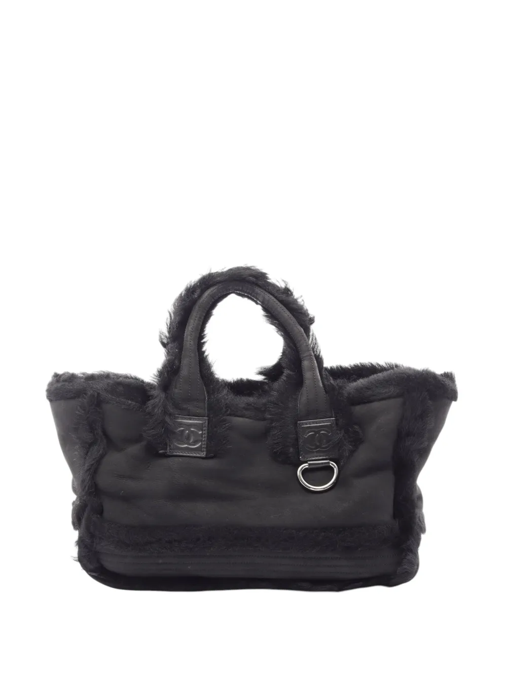 CHANEL Pre-Owned 2006-2008 Mouton tote bag - Black