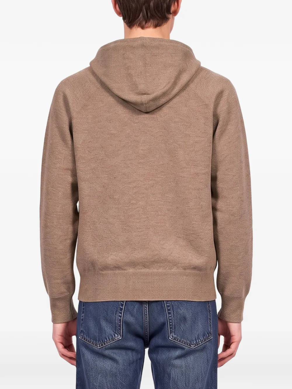 Kangra Hoodie met raglan mouwen en trekkoord Bruin