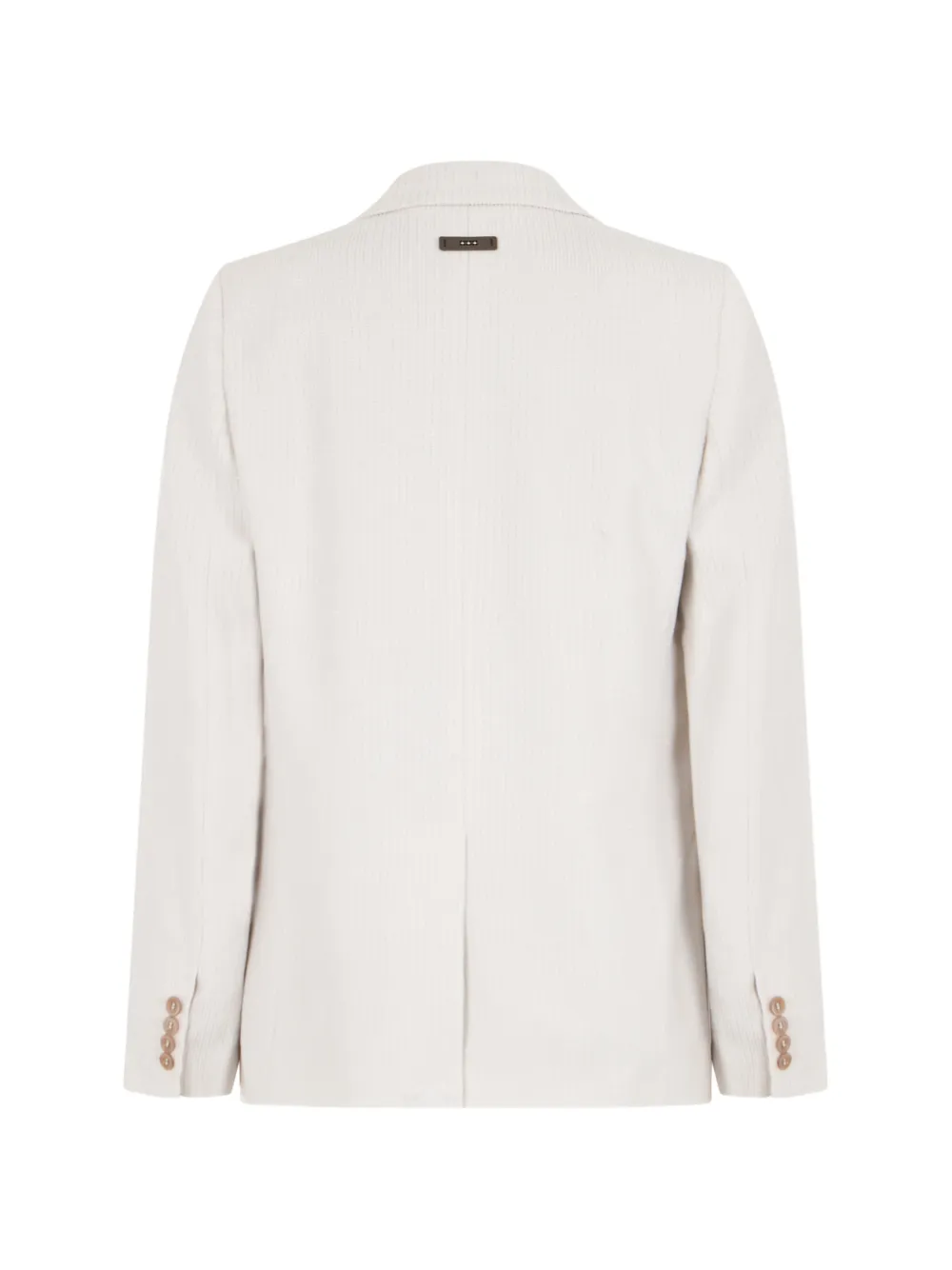 Peserico pinstriped single-breasted blazer Beige