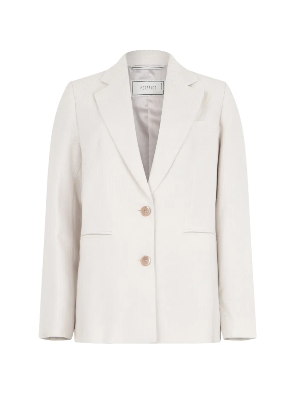 Peserico pinstriped single-breasted blazer - Nude