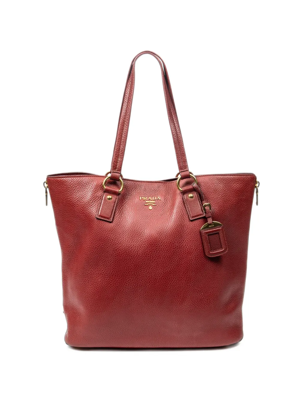 Prada Pre-Owned Vitello Daino leather shoulder bag - Rosso