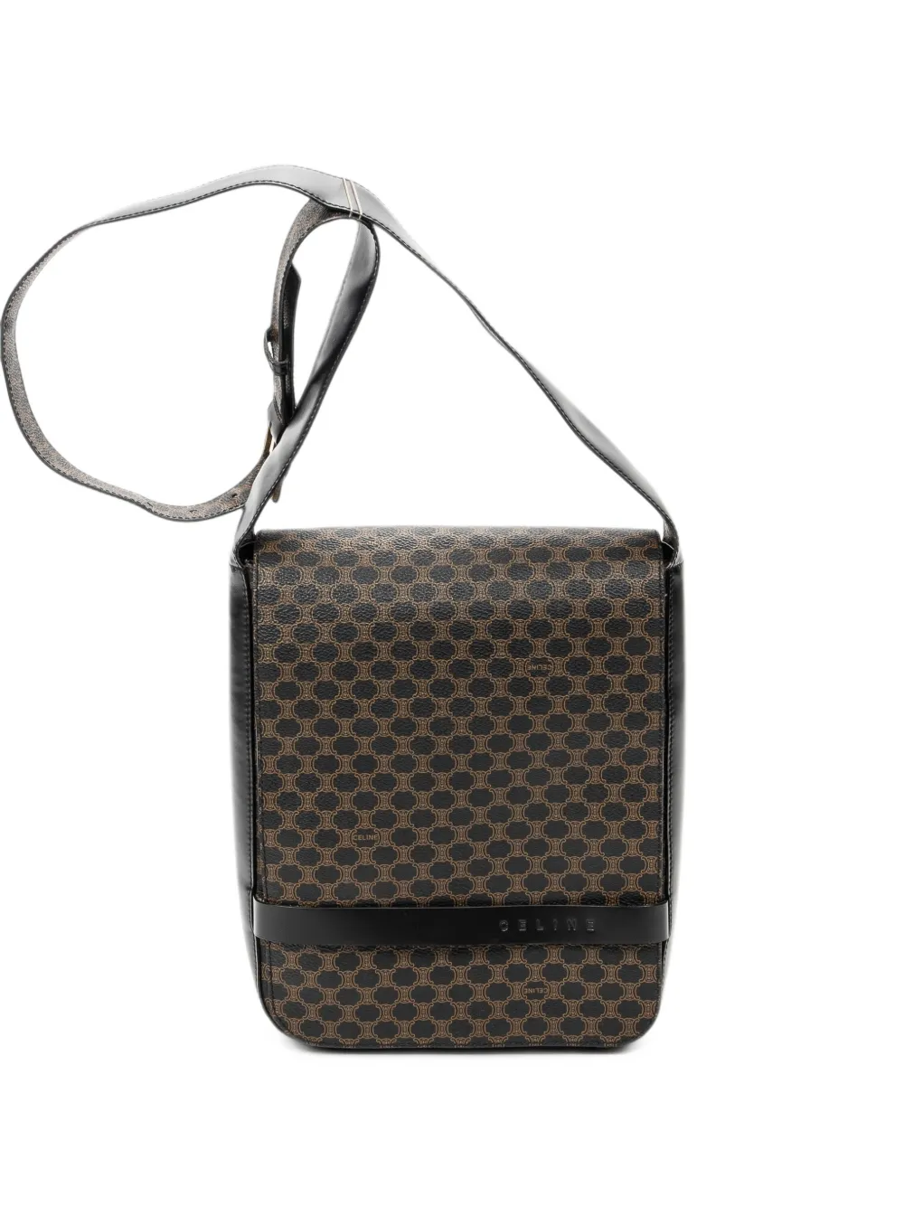 Celine Pre-Owned Macadam flap messenger shoulder bag - Schwarz