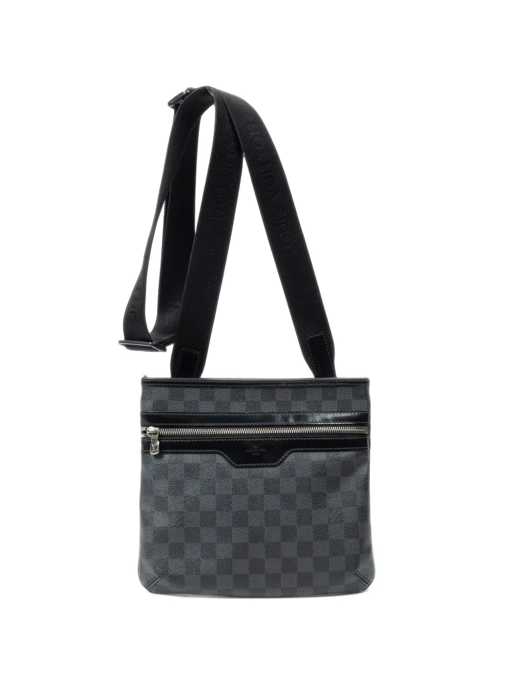 Louis Vuitton Pre-Owned Thomas Damier Graphite zip-fastening cross body bag - Grigio