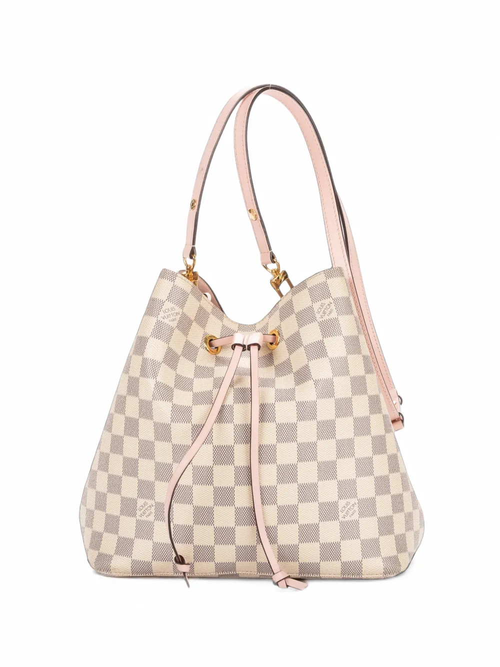 Louis Vuitton Pre-Owned MM NéoNoé Damier Azur bucket bag - Bianco
