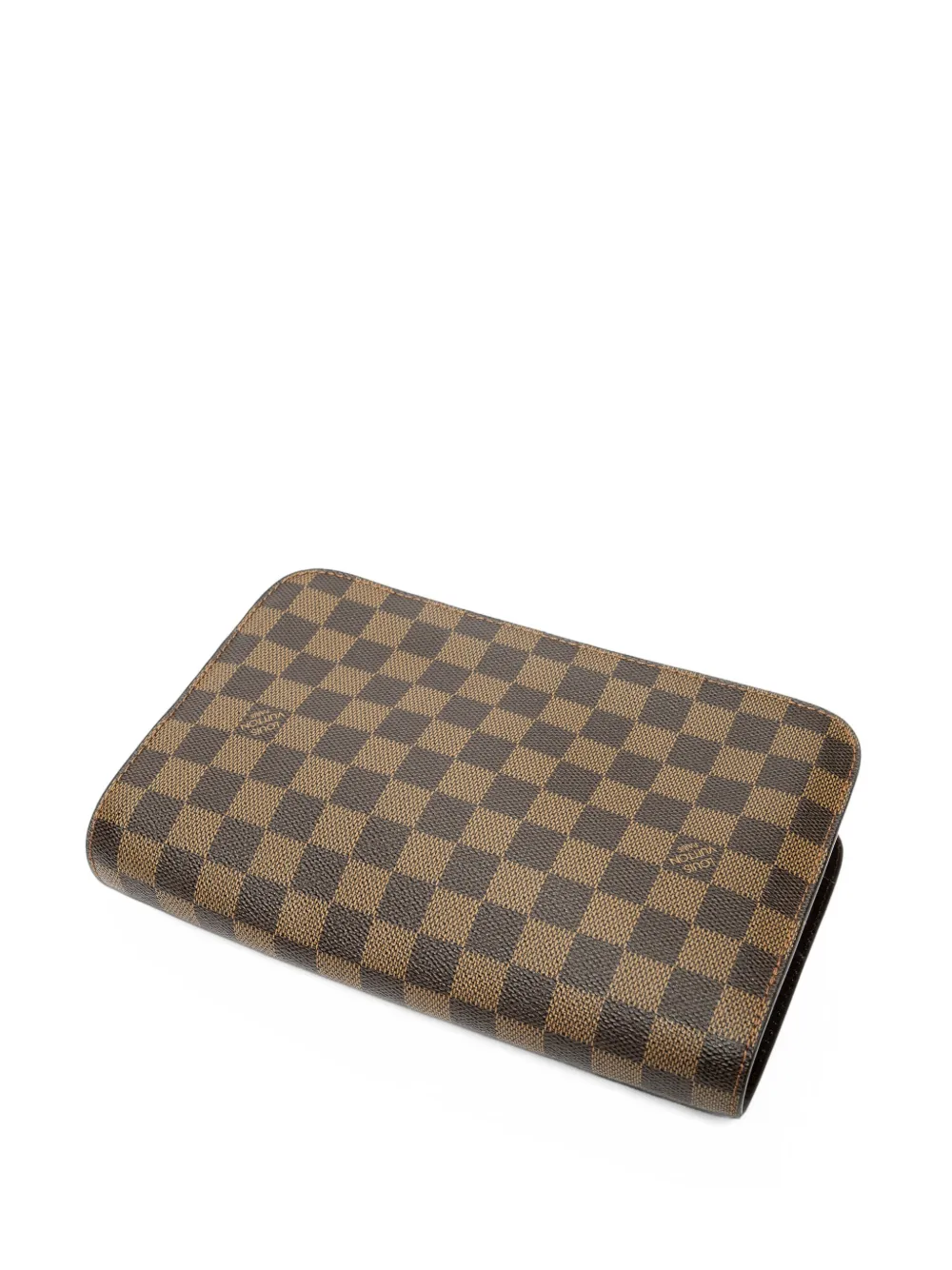 Louis Vuitton Pre-Owned Saint Louis Damier Ebene zip-fastening clutch bag - Marrone