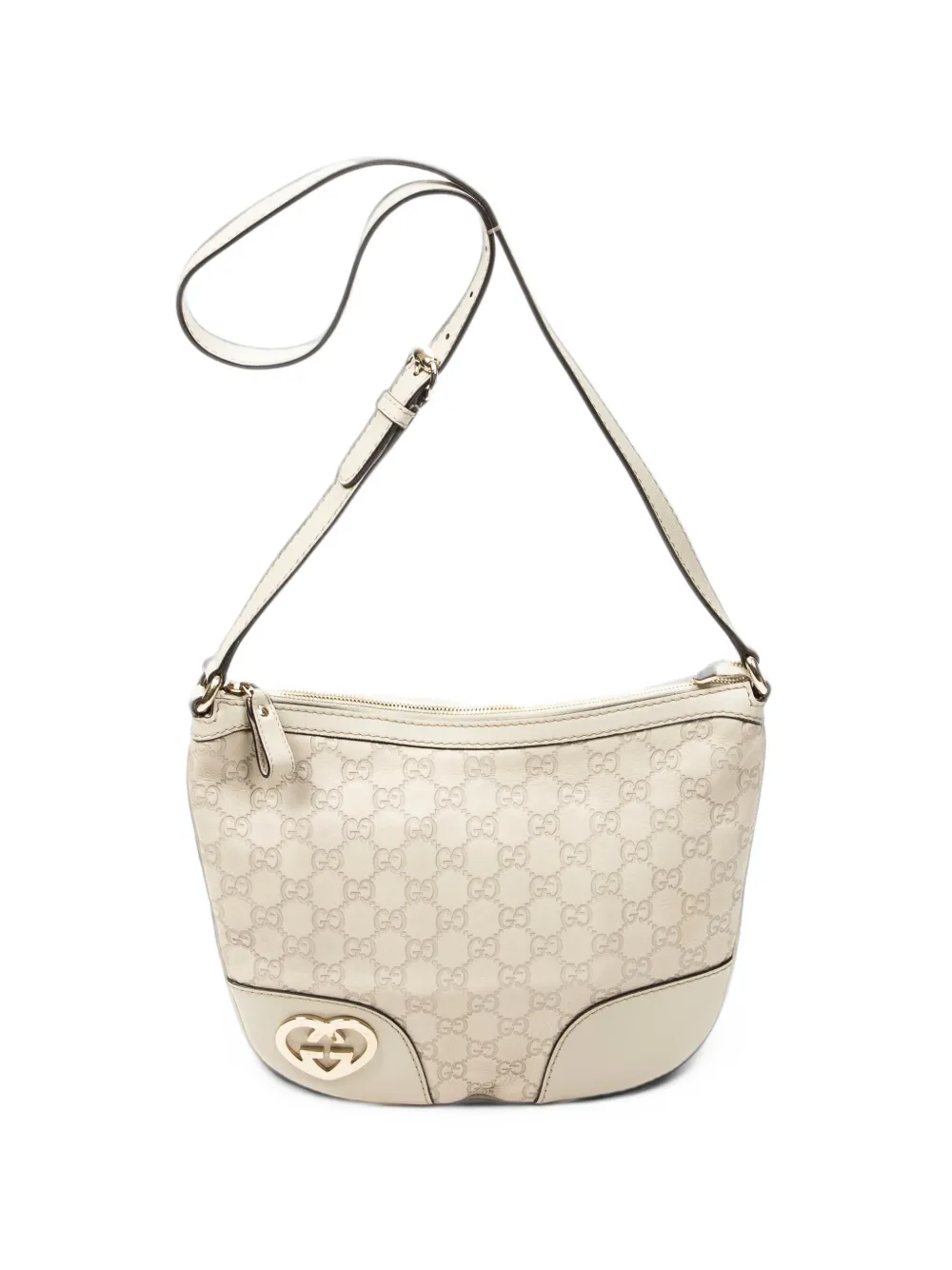 Gucci Pre-Owned 2000s Lovely Heart Guccissima shoulder bag - Neutrals