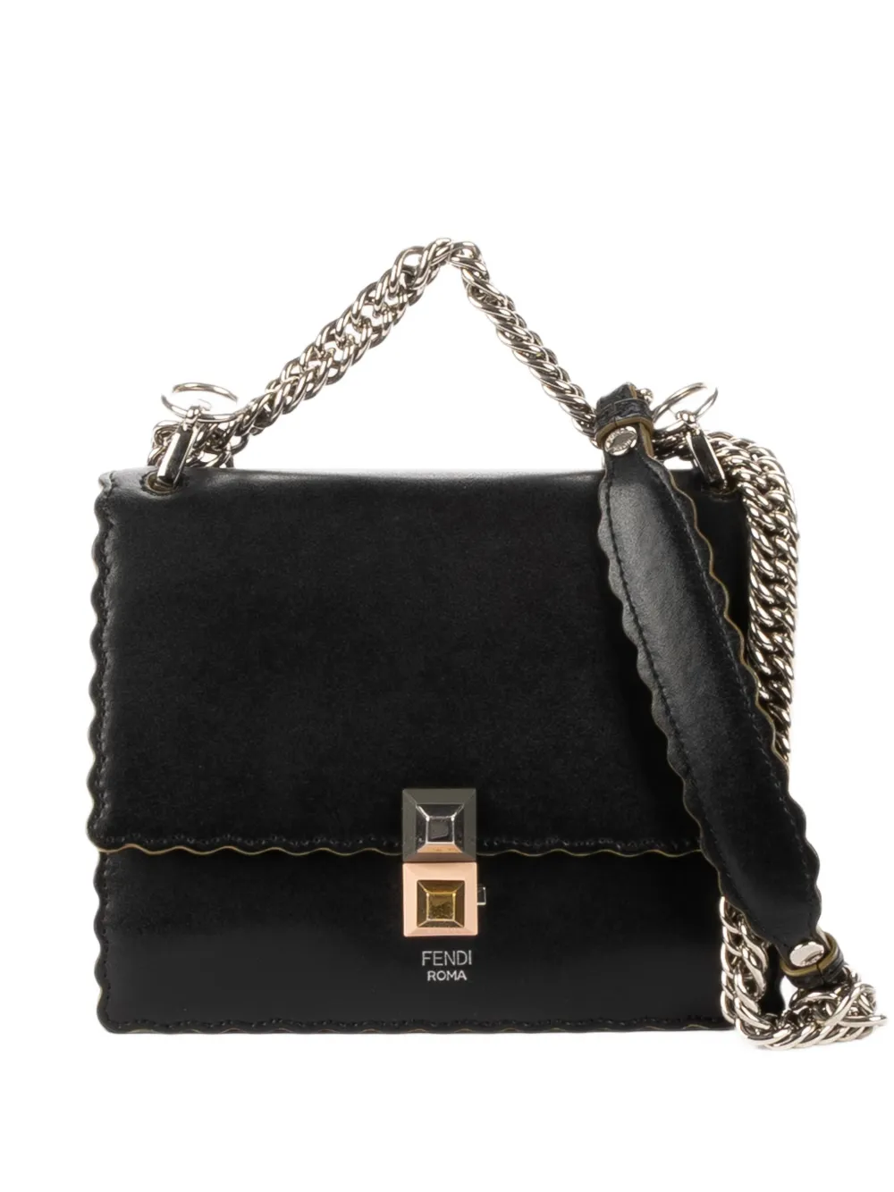 Fendi Pre-Owned Kan I leather mini bag - Schwarz