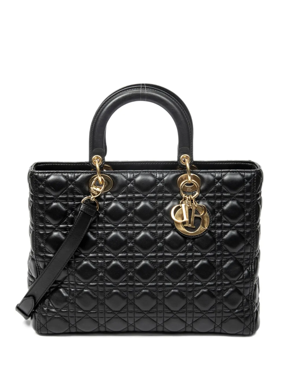 Christian Dior Pre-Owned Lady Dior Cannage shoulder bag - Schwarz