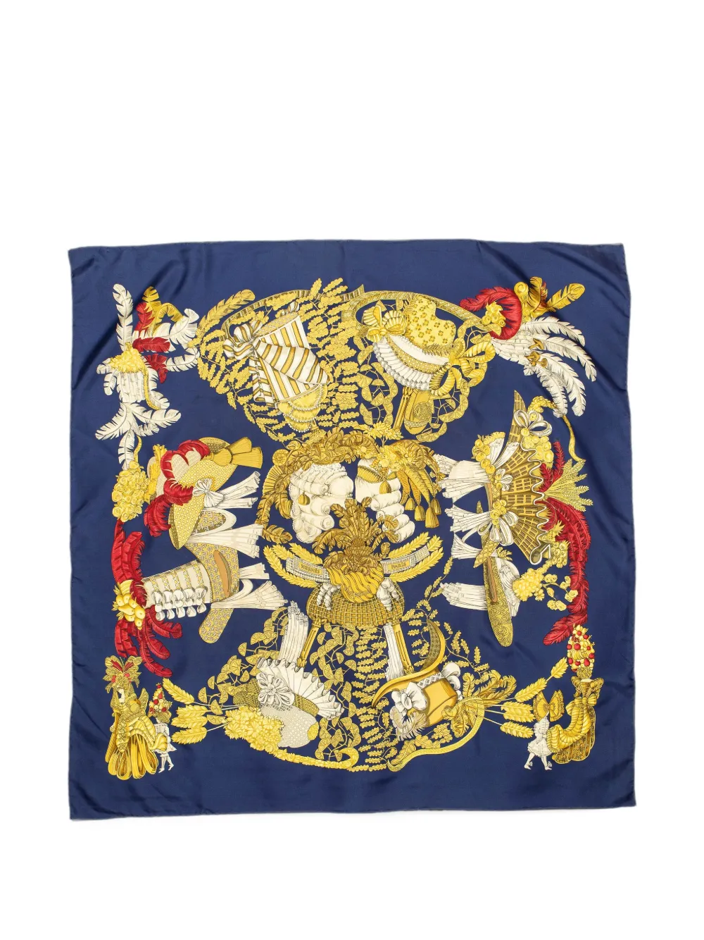 Hermès Pre-Owned Chapeau print scarf - Blau