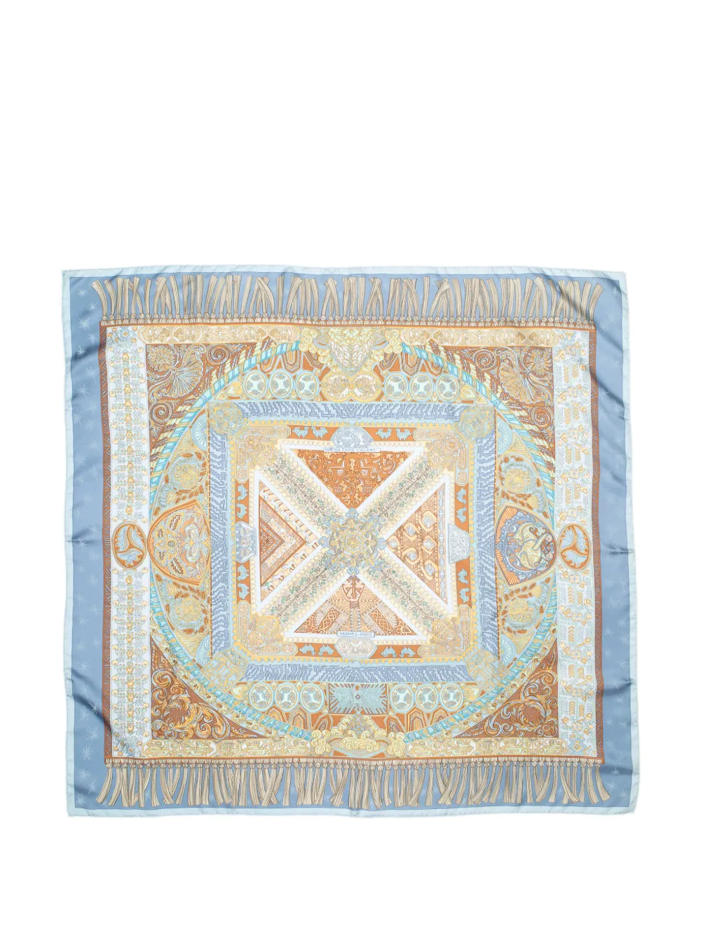 Hermès Pre-Owned Sur un Tapis Volant scarf - Blau