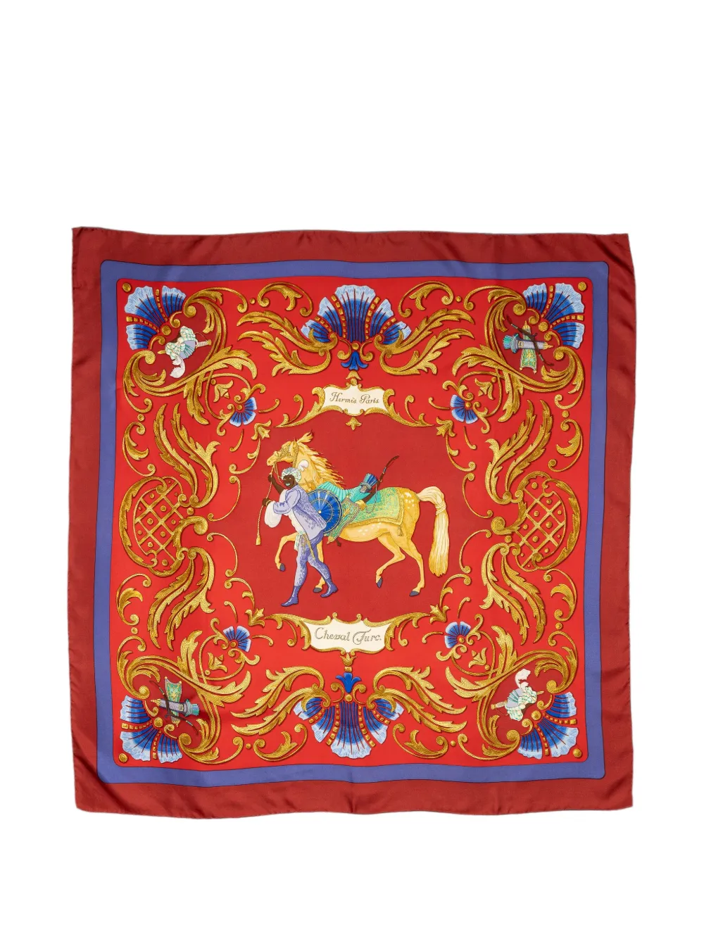 Hermès Pre-Owned square-shape silk scarf - Rot