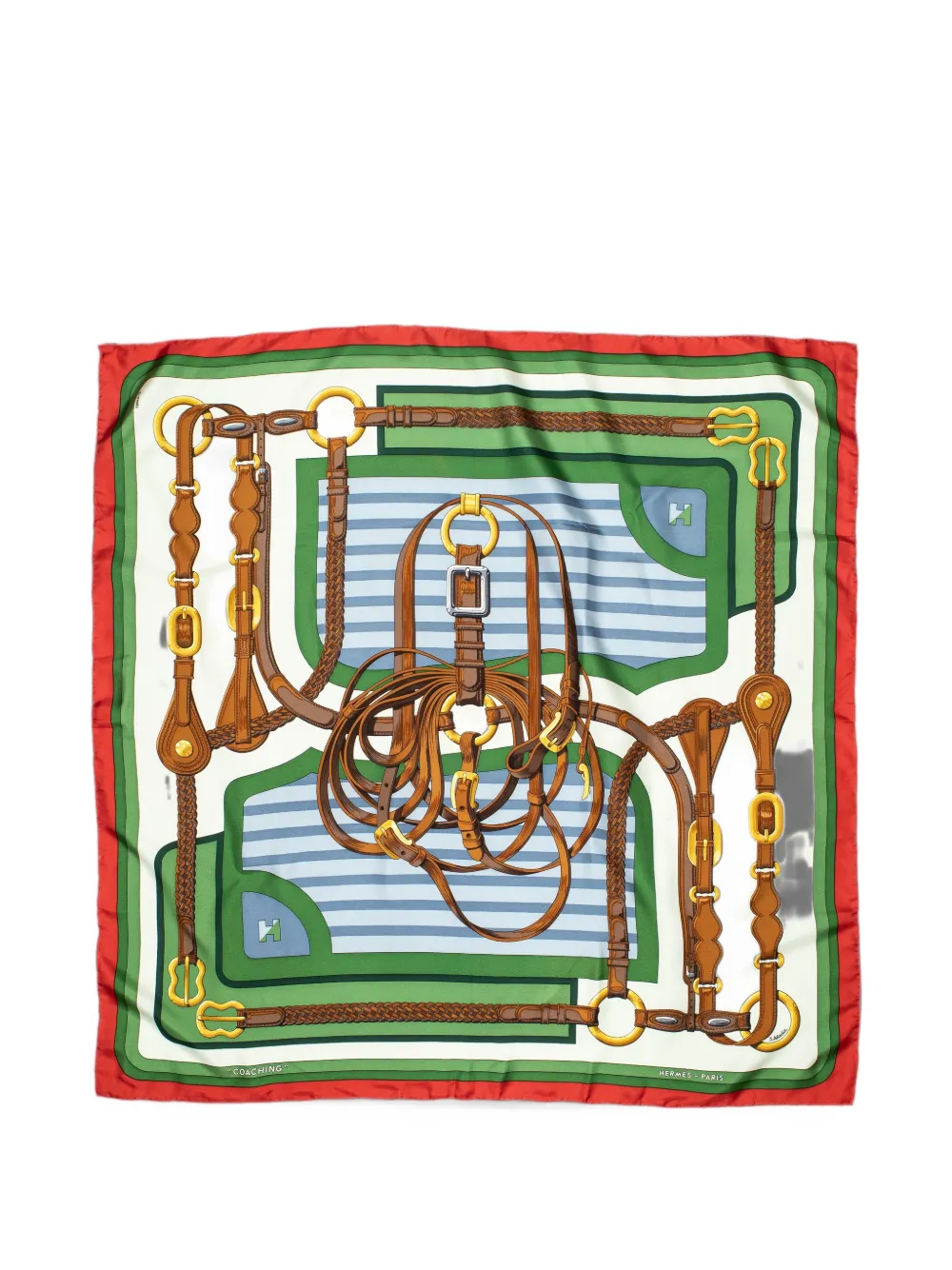 Hermès Pre-Owned square-shape silk scarf - Grün