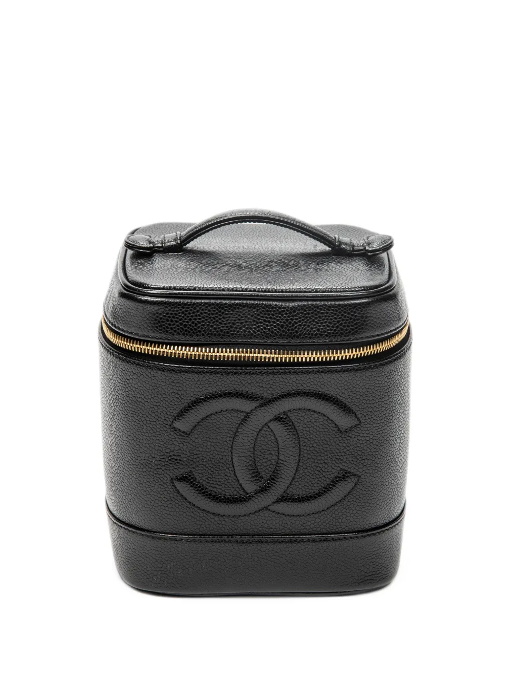 CHANEL Pre-Owned Timeless Caviar-leather vanity case - Black