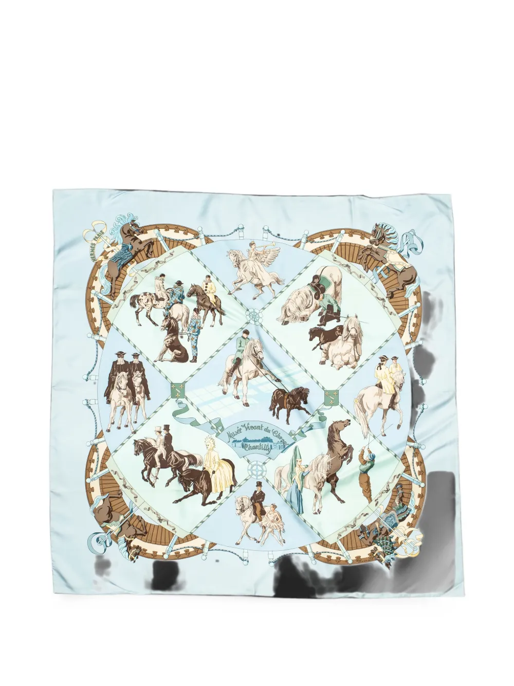 Hermès Pre-Owned Musée Vivant du Cheval scarf - Blau