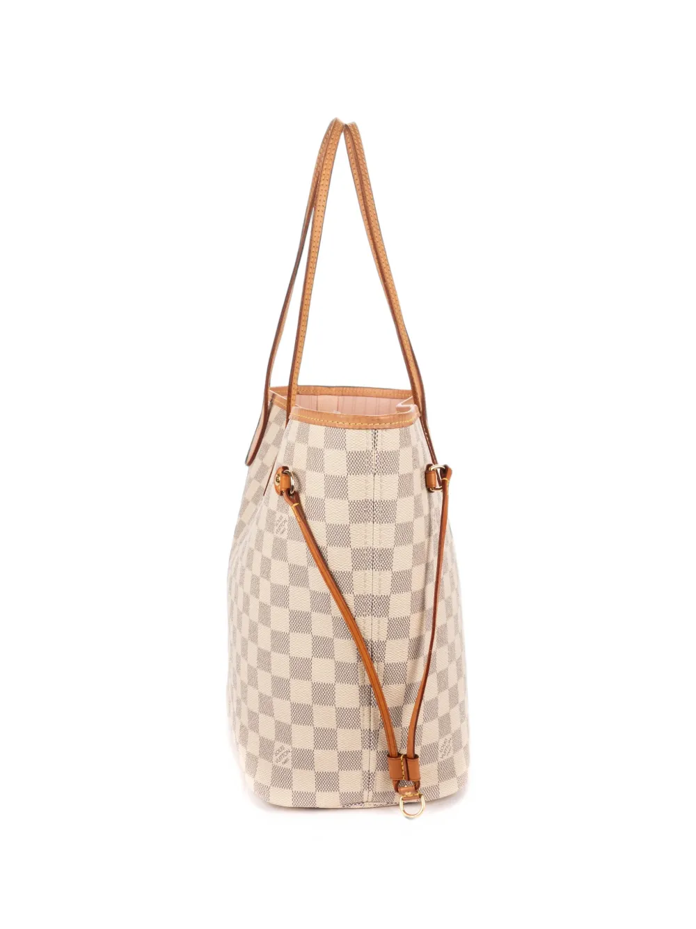 Louis Vuitton Pre-Owned Neverfull MM Damier Azur open-top shoulder bag - Bianco
