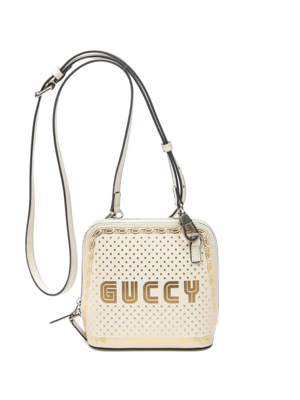Gucci Pre-Owned Guccy star-print shoulder mini bag - Neutrals
