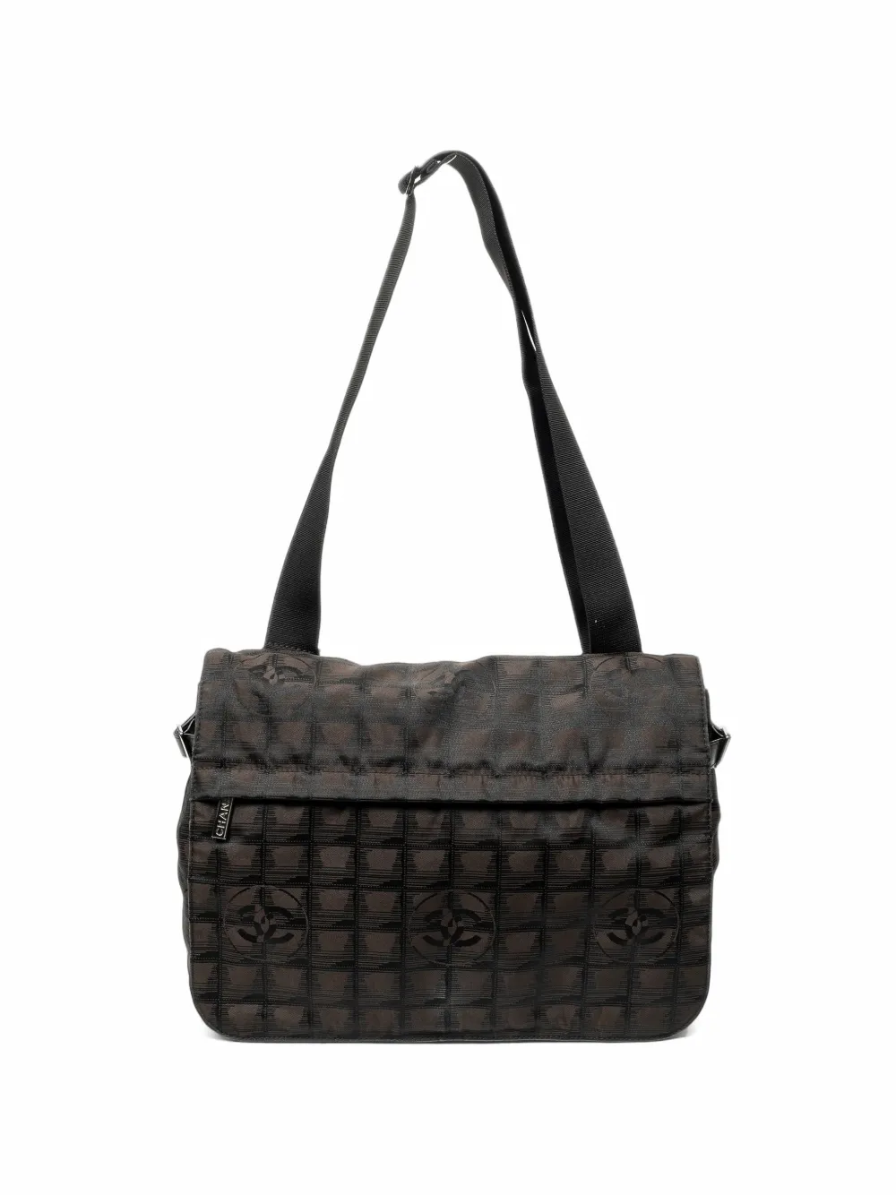 CHANEL Pre-Owned New Travel Line flap messenger bag - Brown