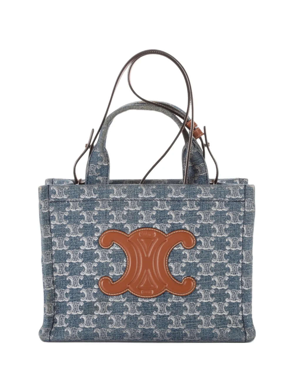 Celine Pre-Owned small Triomphe Cabas Thais tote bag - Blau