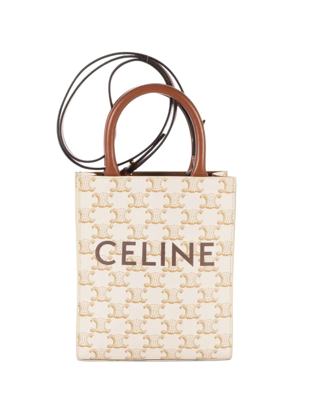 Celine Pre-Owned Triomphe Cabas mini tote bag - Neutrals
