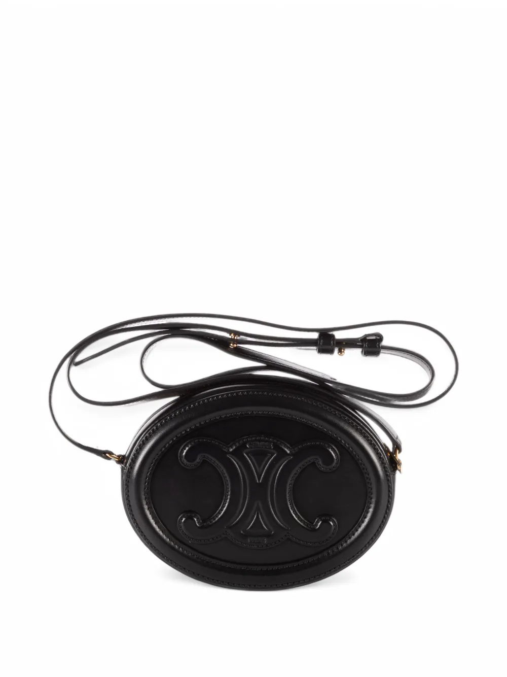 Celine Pre-Owned Cuir Triomphe Oval mini bag - Black