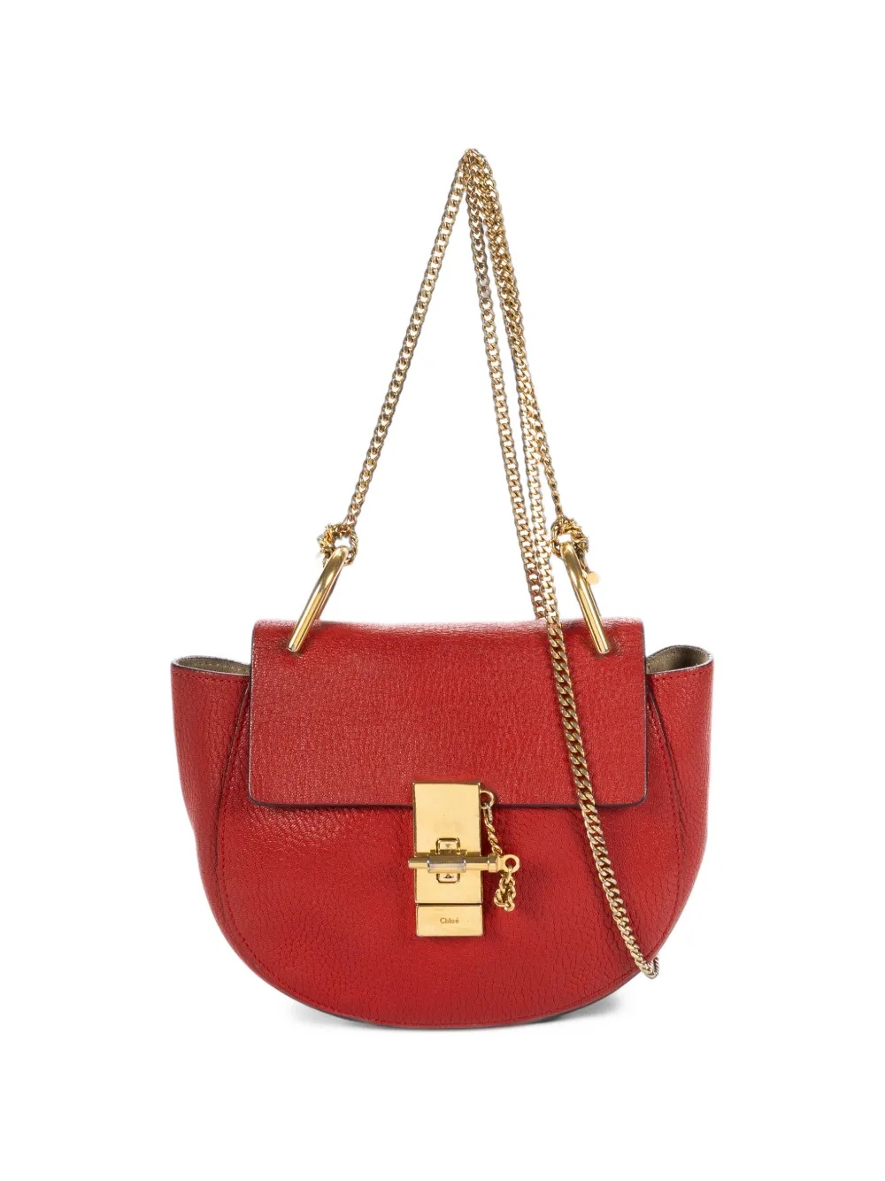 Chloé Pre-Owned Drew leather mini bag - Rot