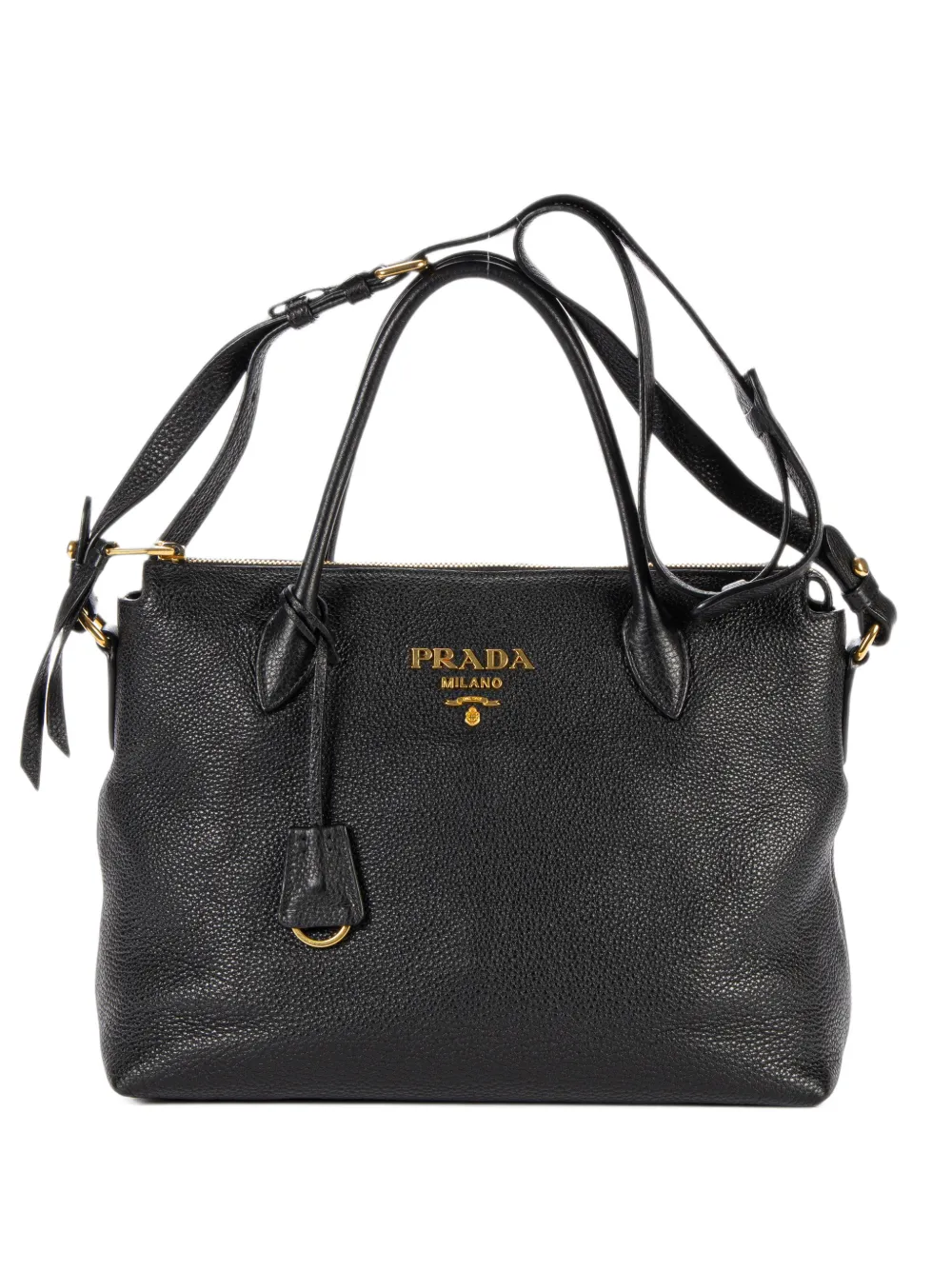Prada Pre-Owned Vitello Daino shoulder bag - Nero