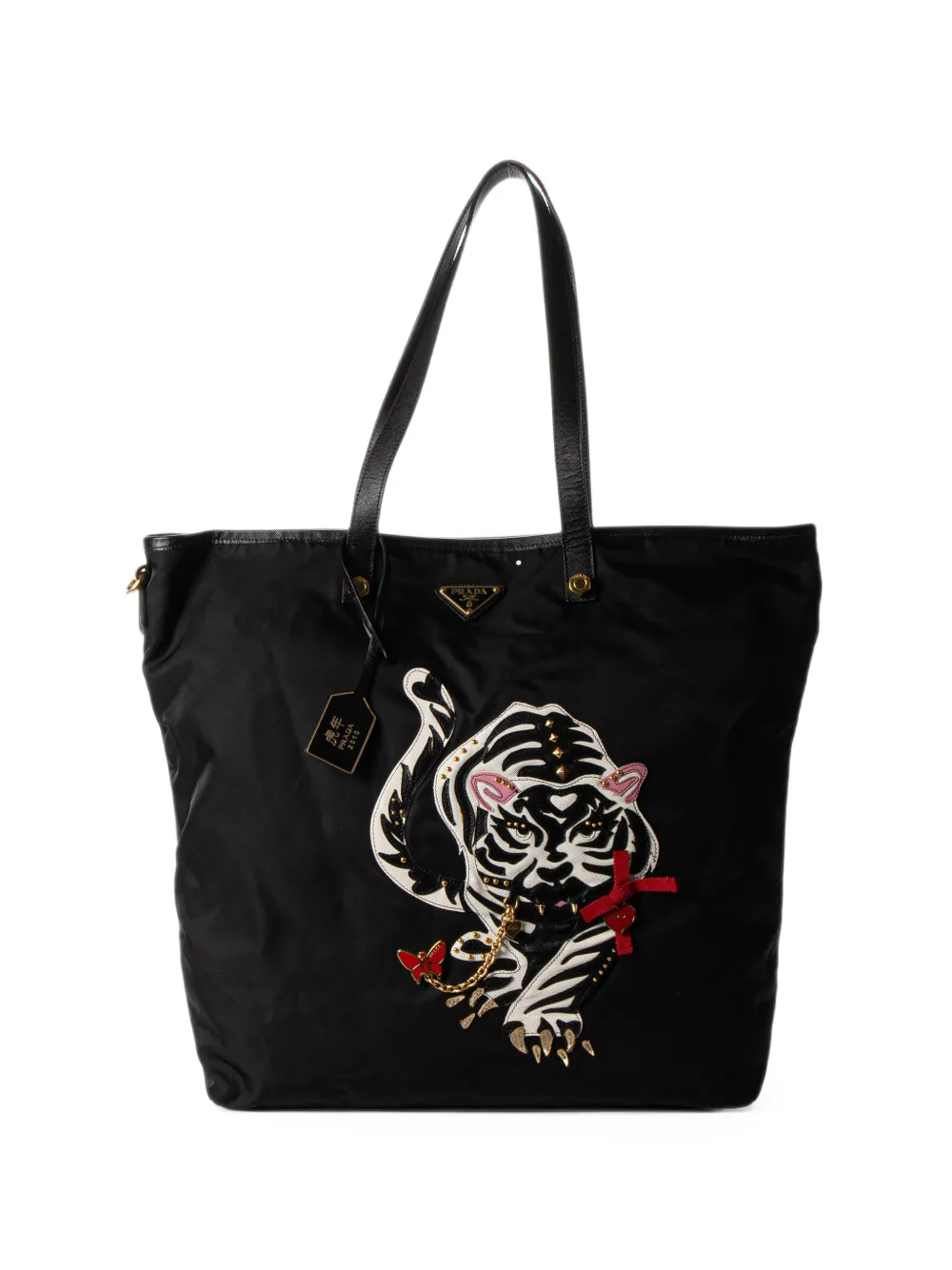 Prada Pre-Owned 2010 Year of Tiger tote bag - Nero