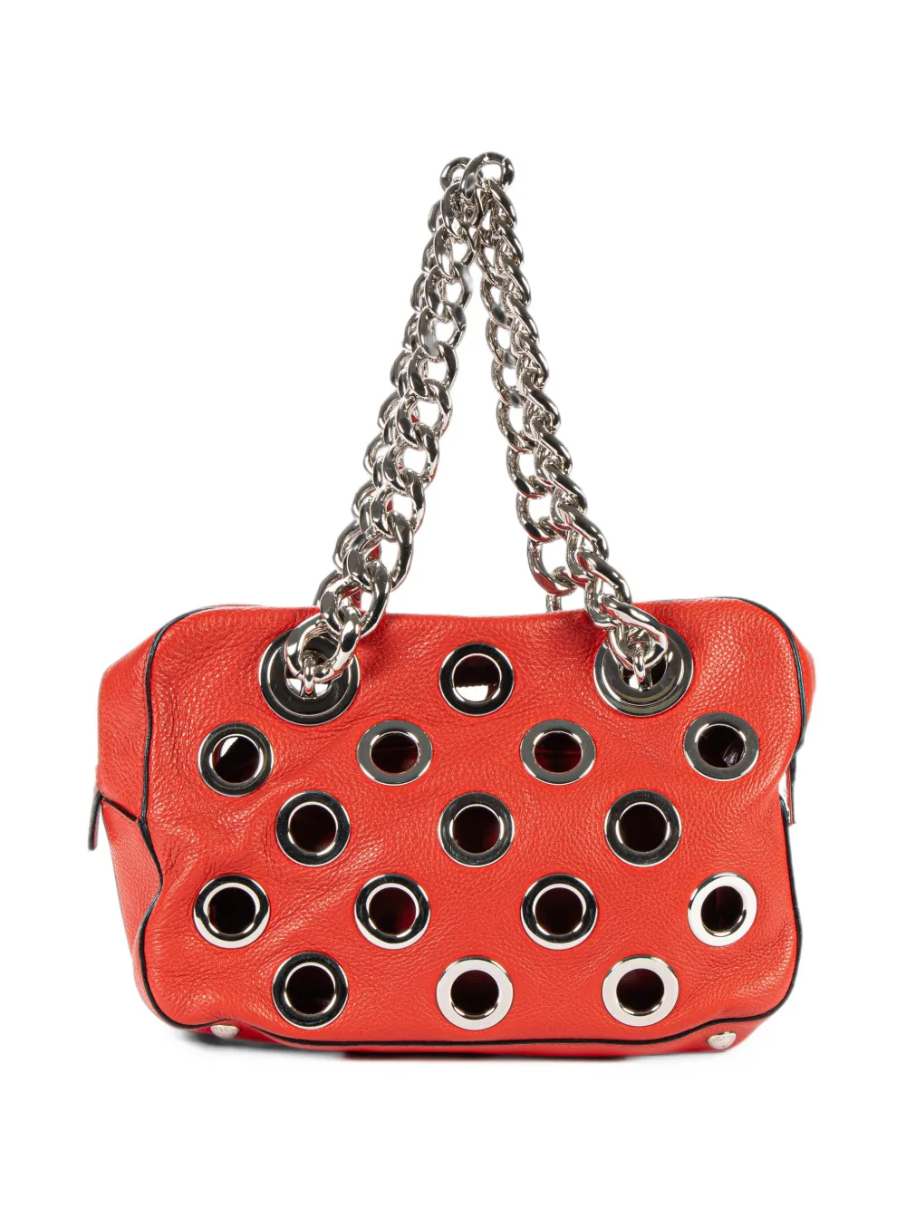 Prada Pre-Owned small Canapa grommet tote bag - Rosso