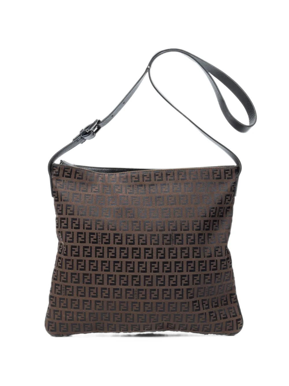 Fendi Pre-Owned Zucchino canvas shoulder bag - Brown