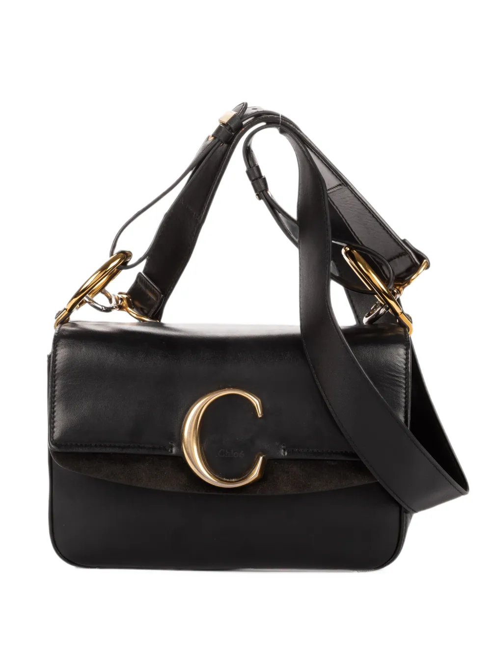 Chloé Pre-Owned C Double Carry shoulder bag - Nero