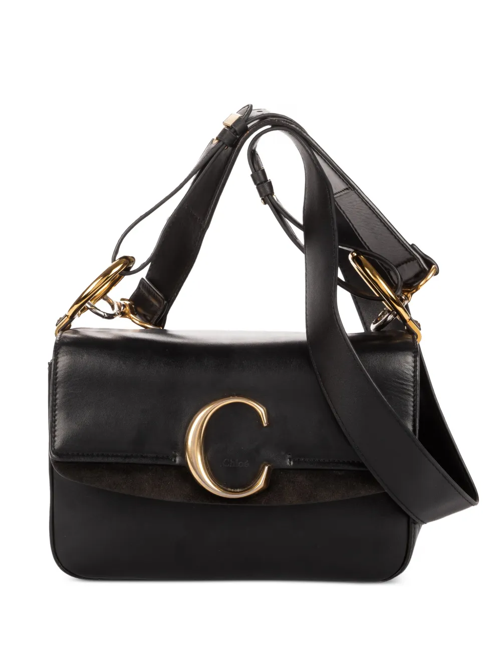 Chloé Pre-Owned C Double Carry shoulder bag - Nero