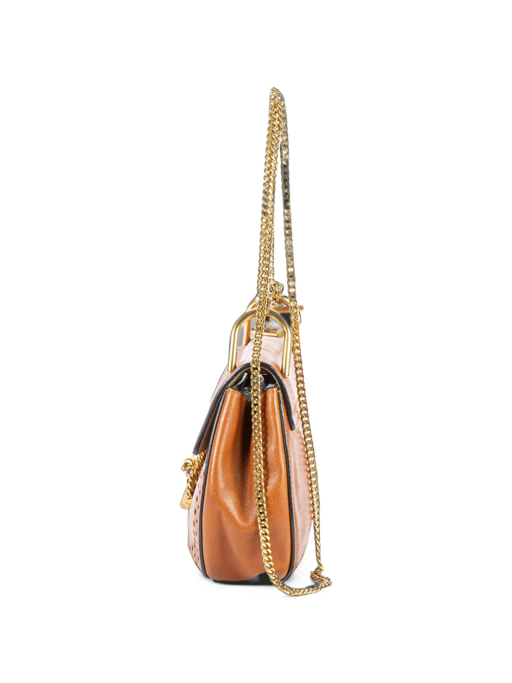 Chloé Pre-Owned mini Drew perforated crossbody bag Bruin