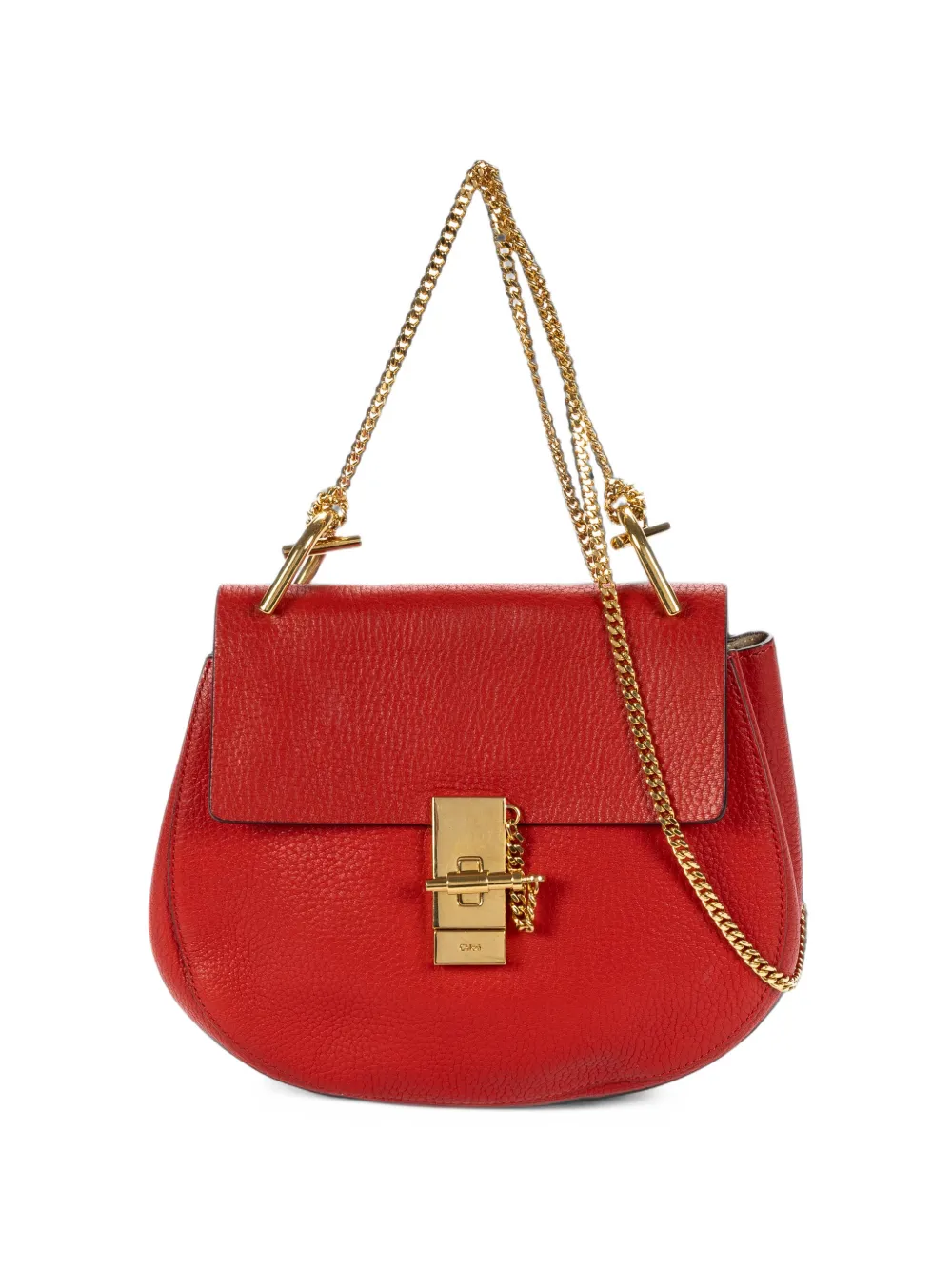 Chloé Pre-Owned small Drew grained shoulder bag - Rot