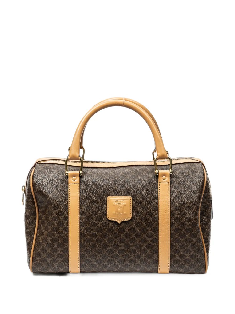 Celine Pre-Owned Macadam Boston tote bag - Braun