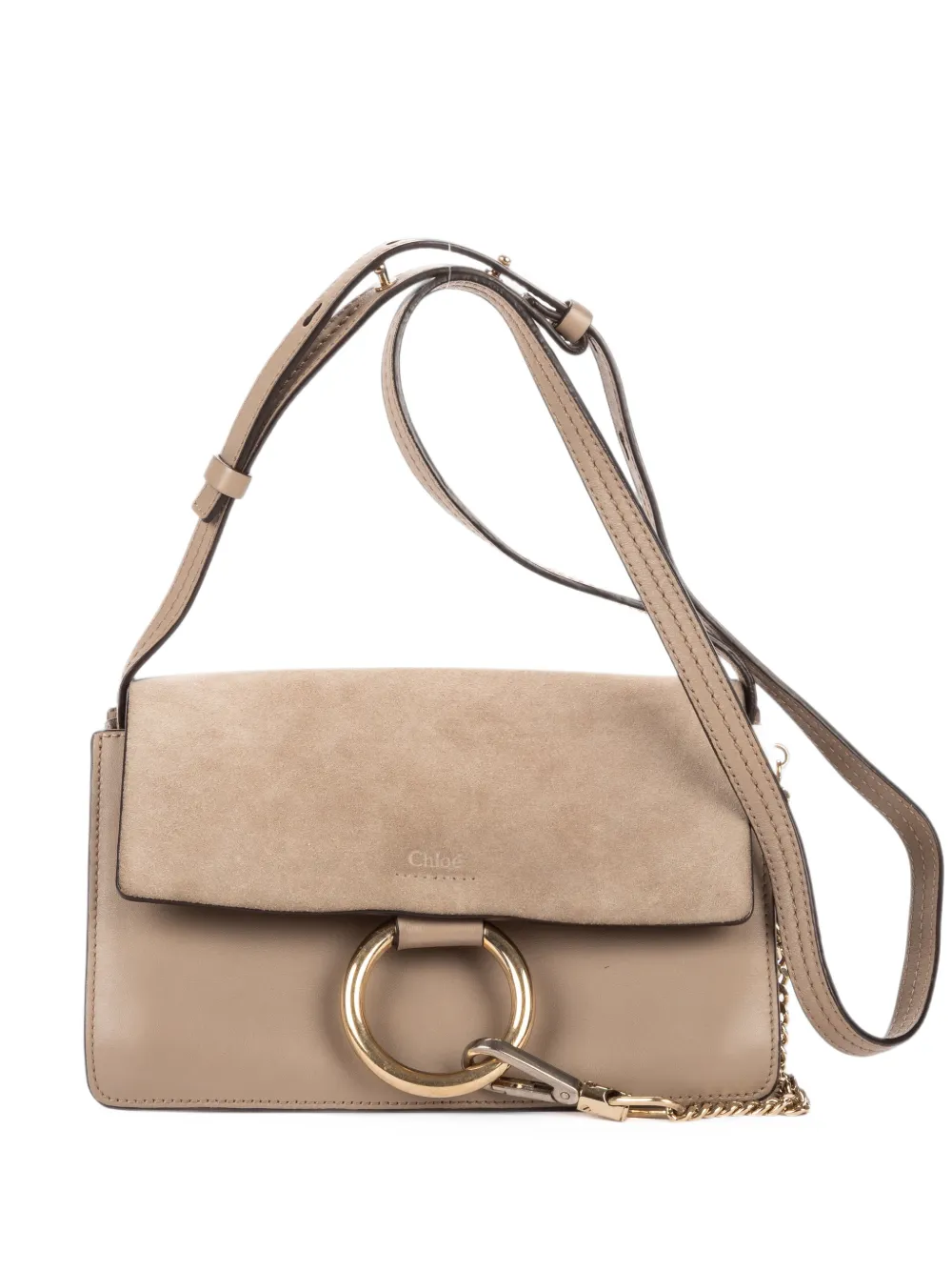 Chloé Pre-Owned Small Faye leather cross body bag - Grau