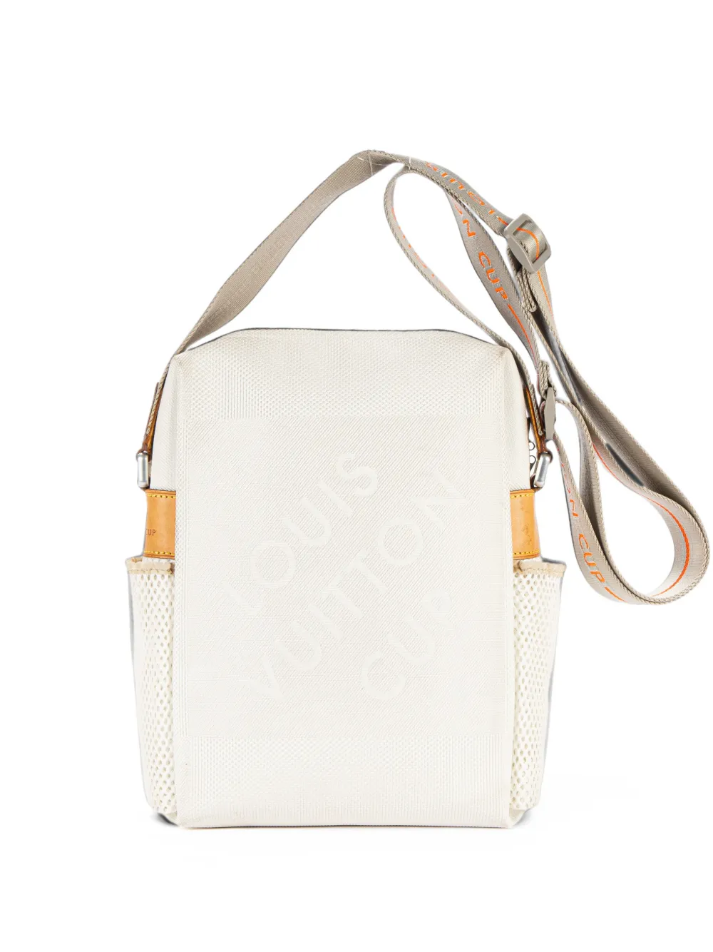 Louis Vuitton Pre-Owned Damier Geant Weatherly zip-fastening shoulder bag - Bianco