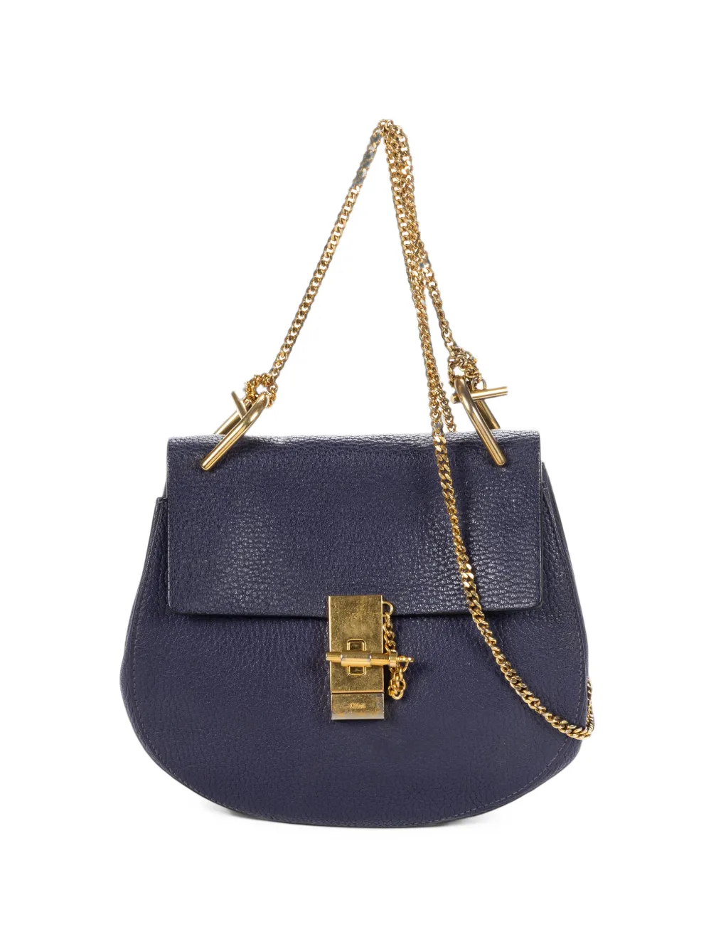 Chloé Pre-Owned Small Drew grained shoulder bag - Blau