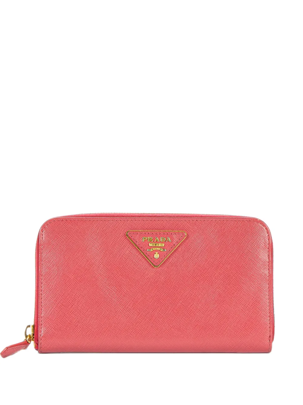 Prada Pre-Owned Saffiano leather zip-around wallet - Rosa