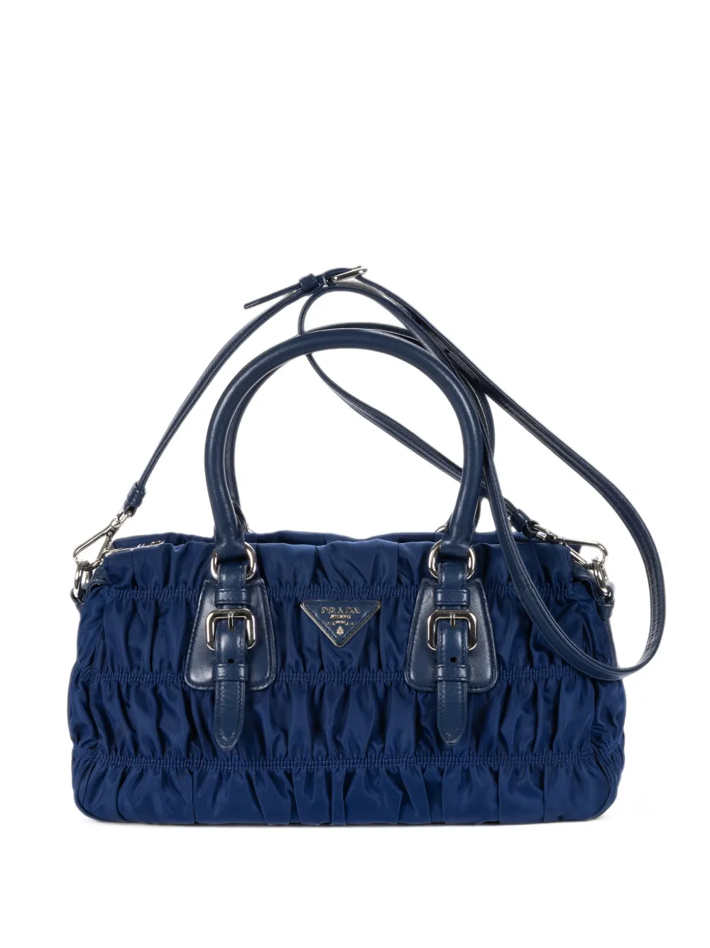 Prada Pre-Owned Tessuto Gaufre tote bag - Blu