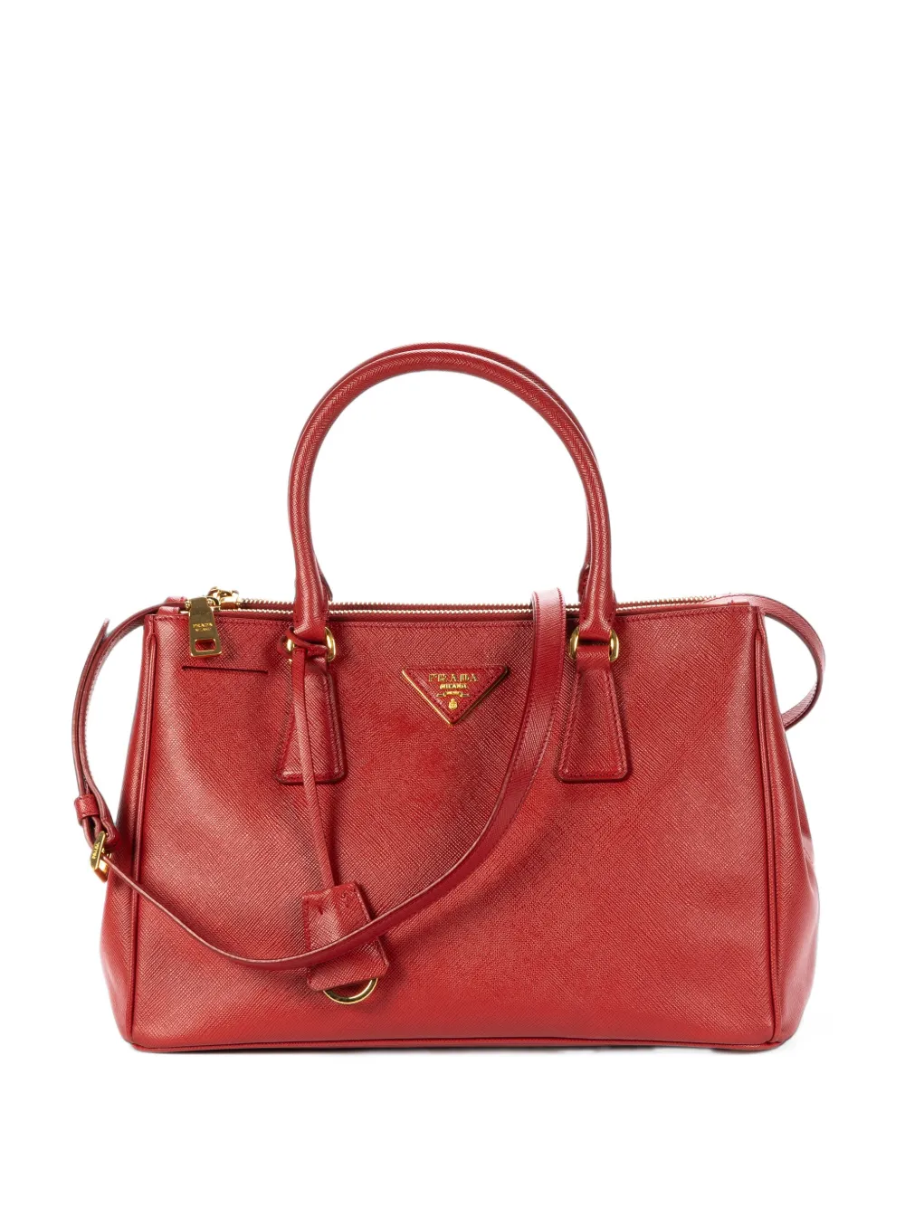 Prada Pre-Owned saffiano-leather tote bag - Rosso