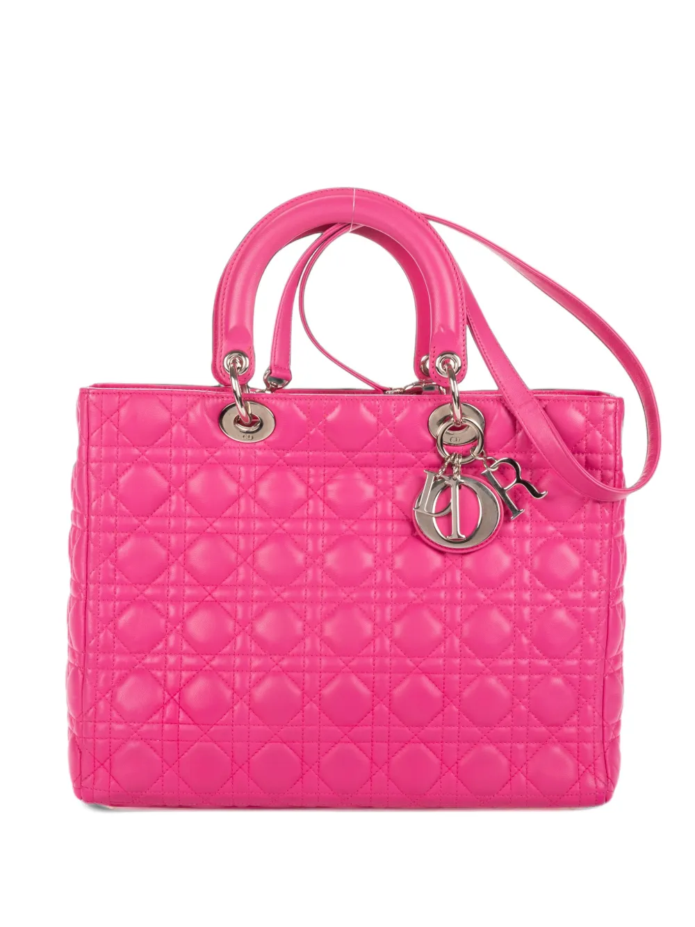 Christian Dior Pre-Owned Lady Dior Cannage tote bag - Pink
