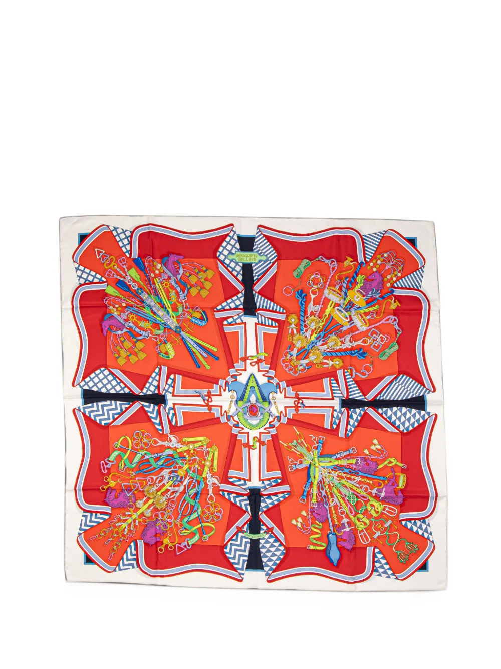 Hermès Pre-Owned Bouquets Sellier scarf - Rosa
